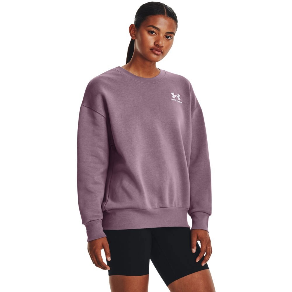 Толстовка Under Armour Essential Fleece OS Crew, фиолетовый