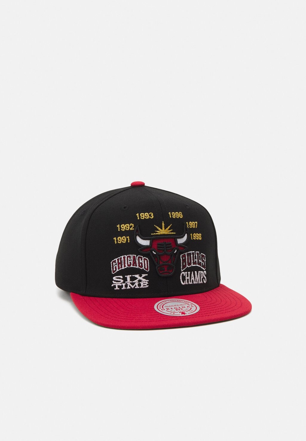 

Бейсболка NBA CHICAGO BULLS CHAMP IS HERE SNAPBACK Mitchell & Ness, цвет black