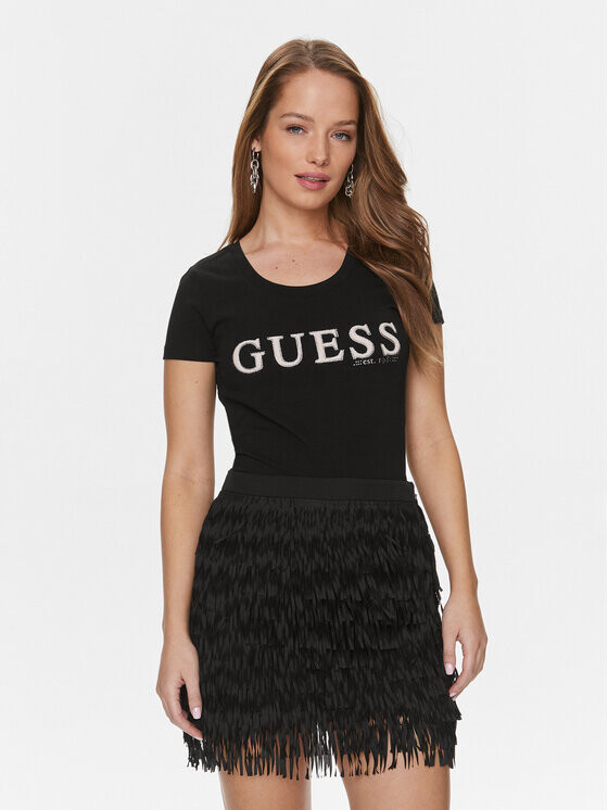 

Футболка узкого кроя Guess, черный