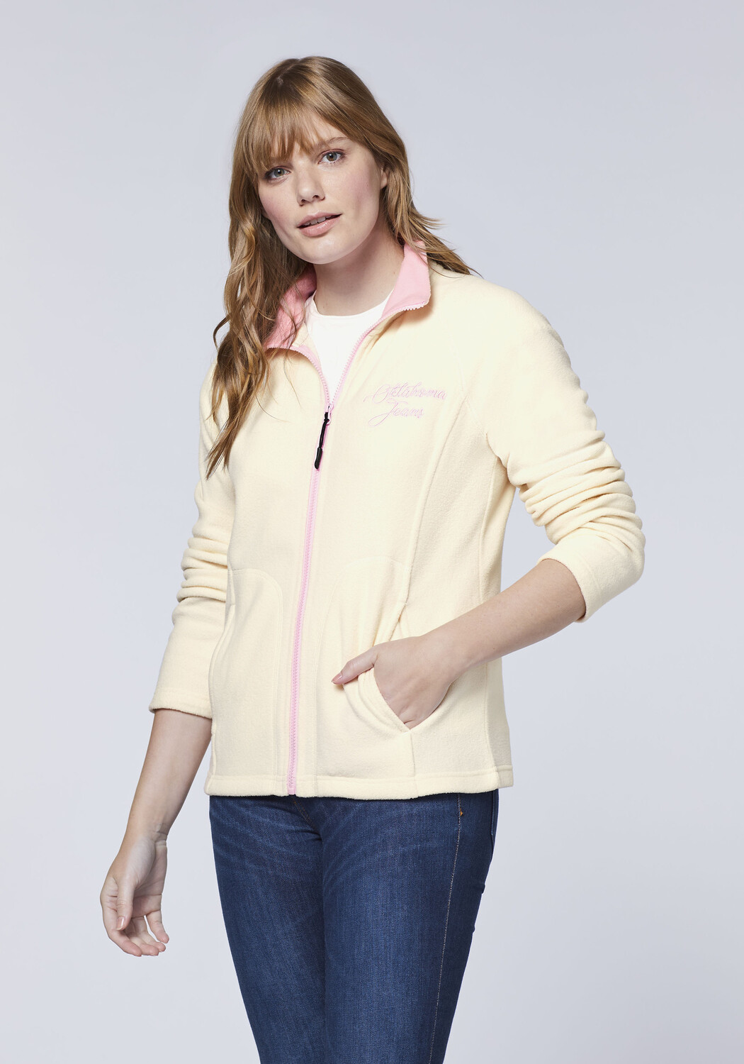 

Куртка Oklahoma Jeans Fleece Jacke, белый
