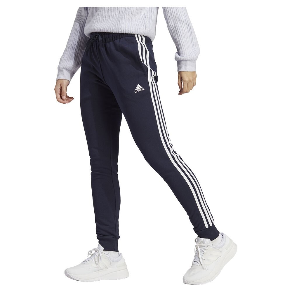 

Брюки джоггеры adidas Essentials 3 Stripes French Terry Cuffed, синий