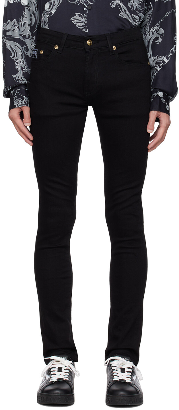 

Черные джинсы скинни Versace Jeans Couture