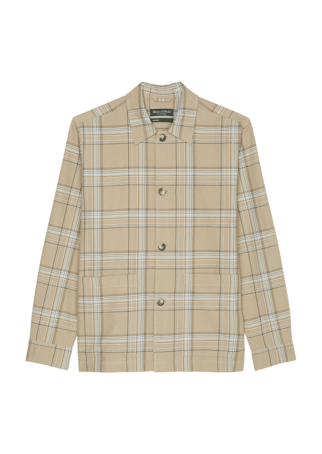 

Рубашка Marc O'Polo Camp Overshirt, цвет multi/pure cashmere