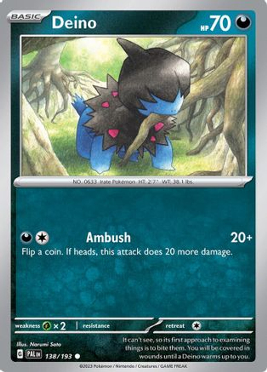 

Карточная игра Deino 138 - SV02 Paldea Evolved Reverse Holofoil