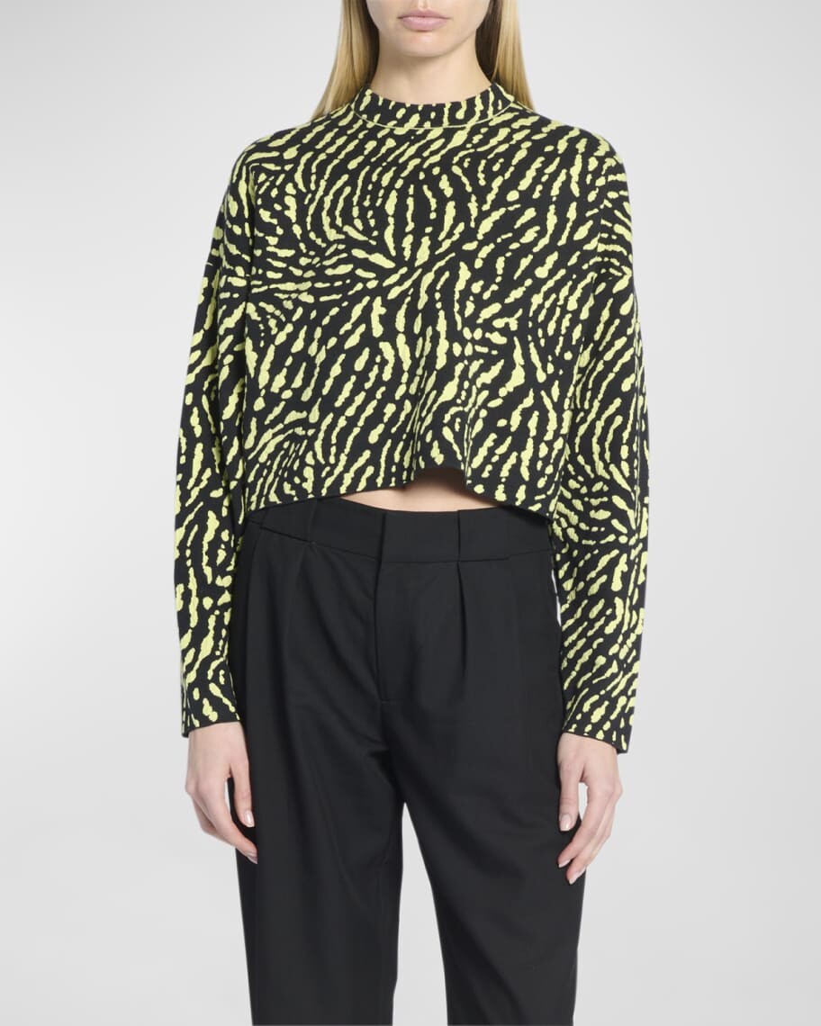 

Жаккардовый свитер с анималистическим принтом Proenza Schouler White Label