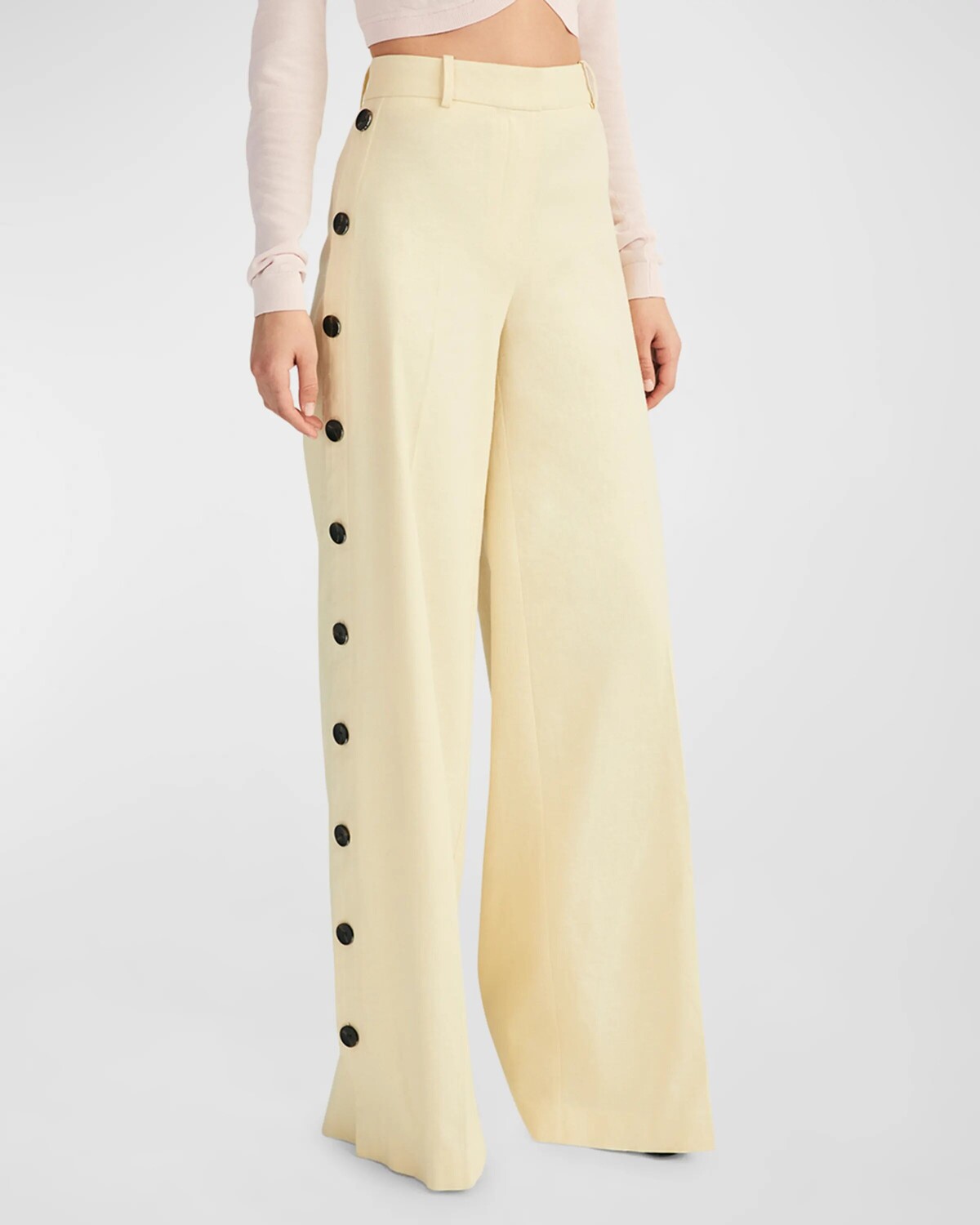

Широкие брюки Carter с пуговицами Derek Lam 10 Crosby, цвет Sorbet