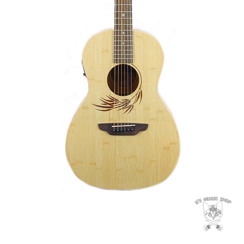 Акустическая гитара Luna Woodland Bamboo Parlor A/E Acoustic Guitar