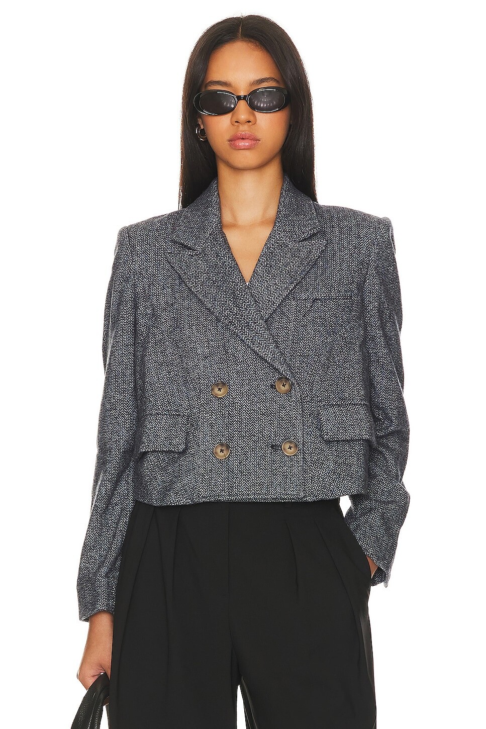 

Блейзер Free People x Revolve Tailored Heritage, цвет Blue Combo