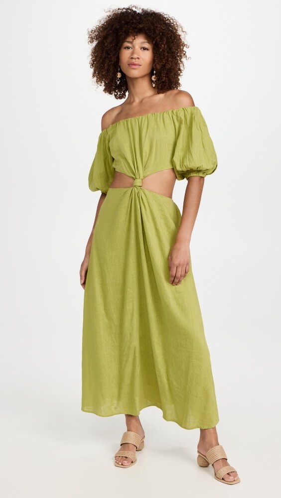 

Платье Moon River Off Shoulder, зеленый