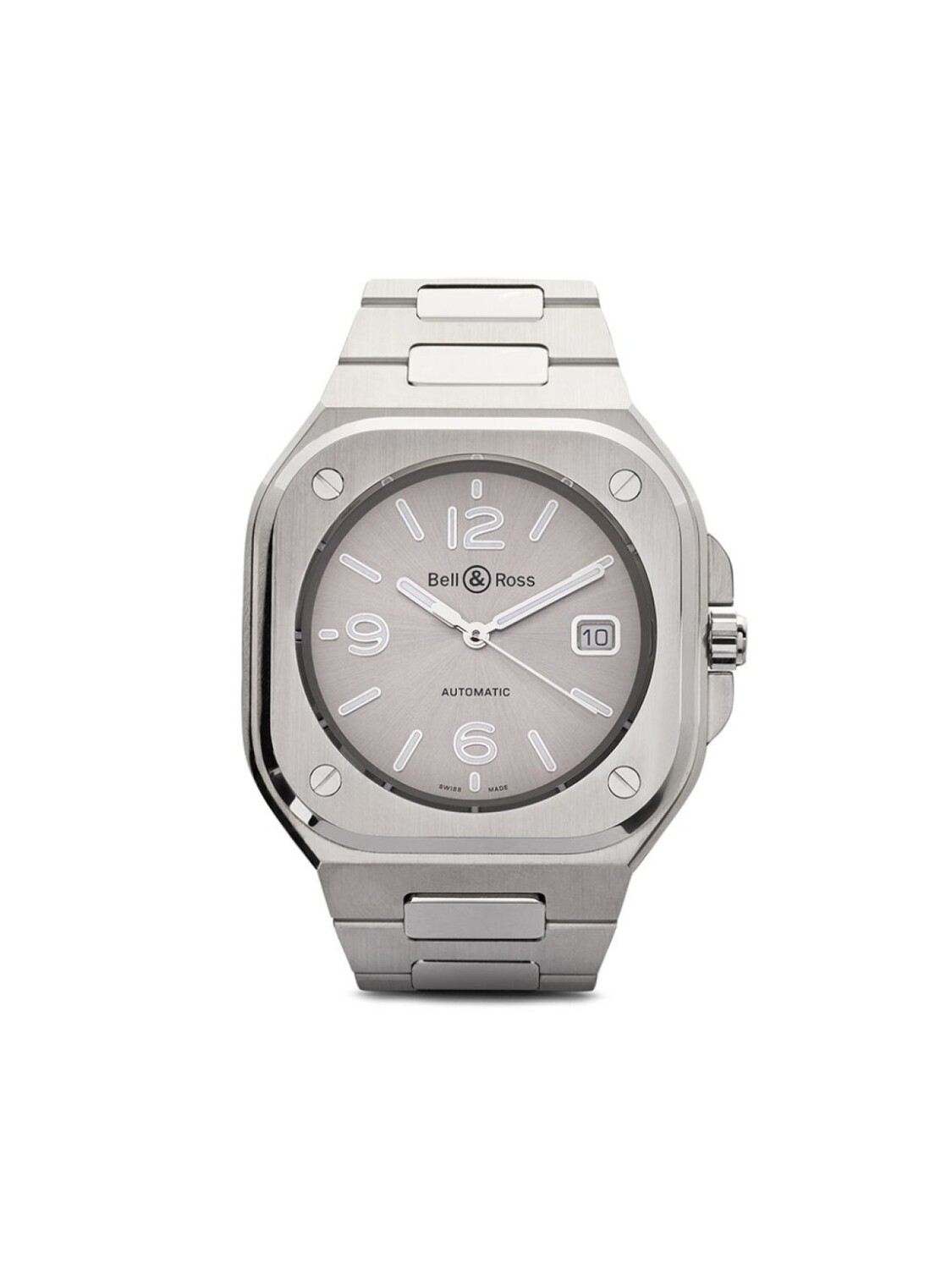 

Наручные часы BR 05 Grey Steel 40мм Bell & Ross, серебряный