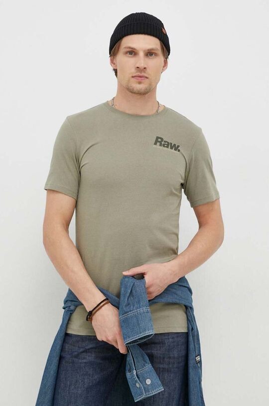 

Футболка G-Star из необработанного хлопка G-Star Raw, зеленый