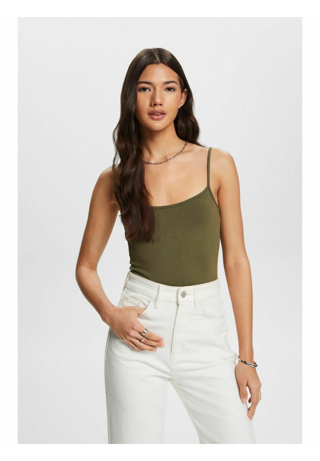 

Топ STRAP Esprit, цвет khaki green