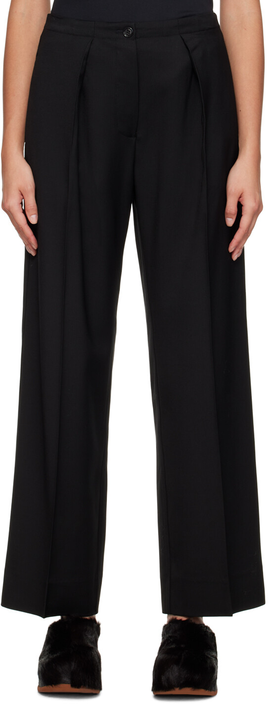 

Черные строгие брюки Acne Studios, Черный