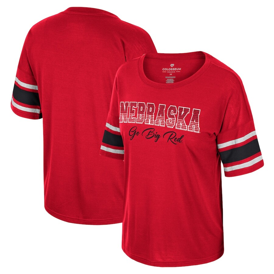 

Футболка с коротким рукавом Colosseum Nebraska Huskers, алый