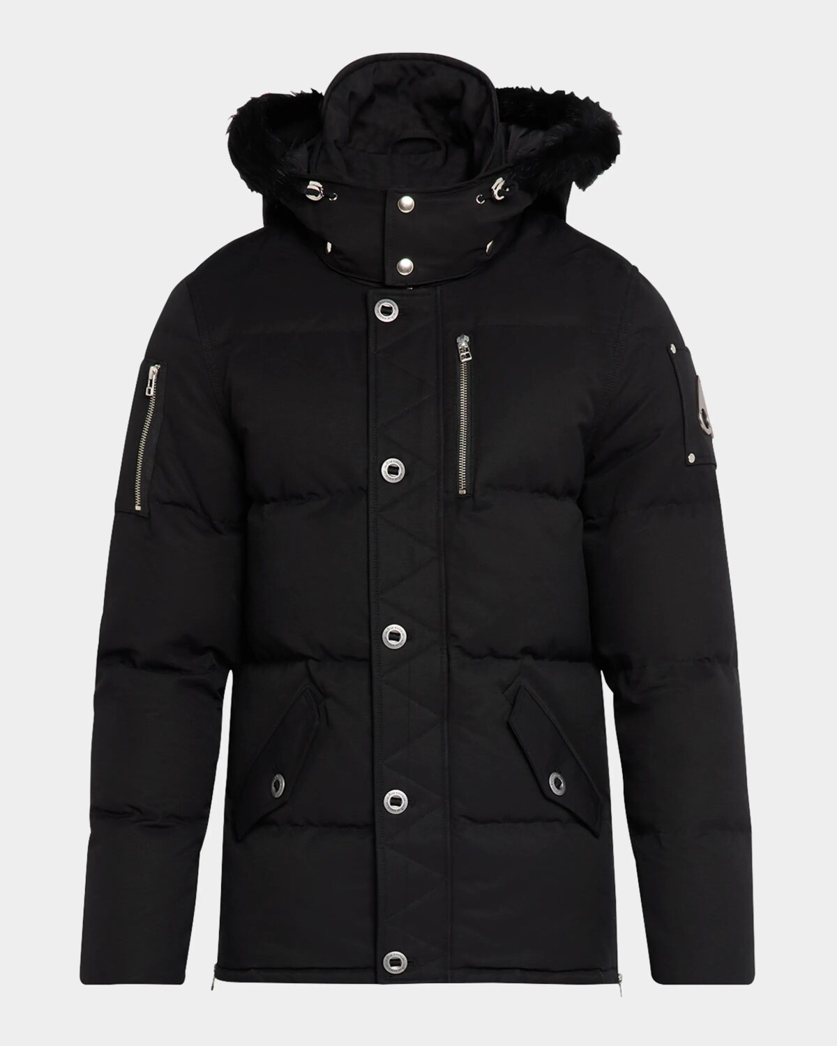 

Мужская оригинальная куртка 3Q Neoshear Moose Knuckles, цвет Blk Wblk Sh