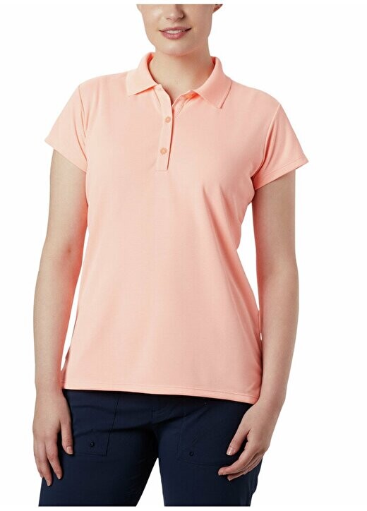 

Розовая женская футболка-поло FL6087 INNISFREE SS POLO Columbia, розовый
