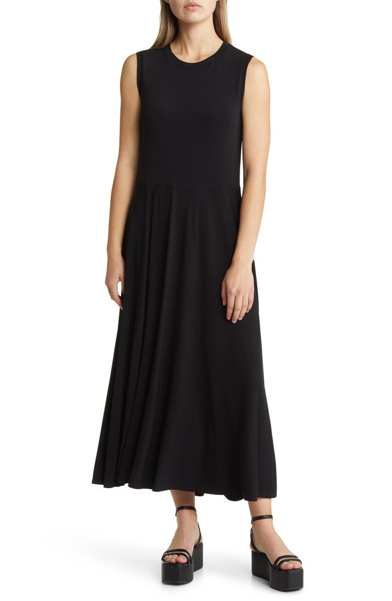 

Платье из джерси с заниженной талией MAX MARA LEISURE, черный