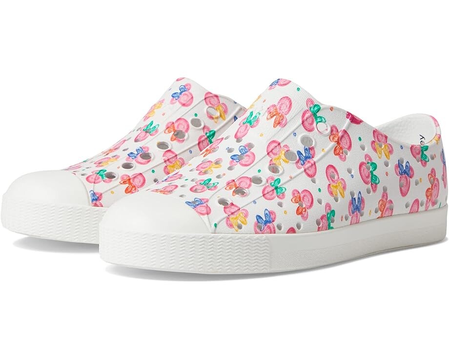 

Кроссовки Native Shoes Jefferson Disney Print, цвет Shell White/Shell White/Minnie Paint Drops All Over Print