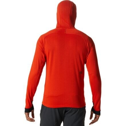 

Толстовка с молнией во всю длину Polartec Power Grid мужская Mountain Hardwear, цвет State Orange