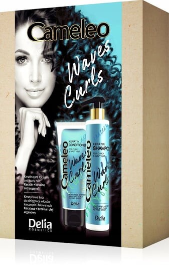 

Делия, Шампунь Set Waves Curls 250 + Кондиционер 200, Delia Cosmetics