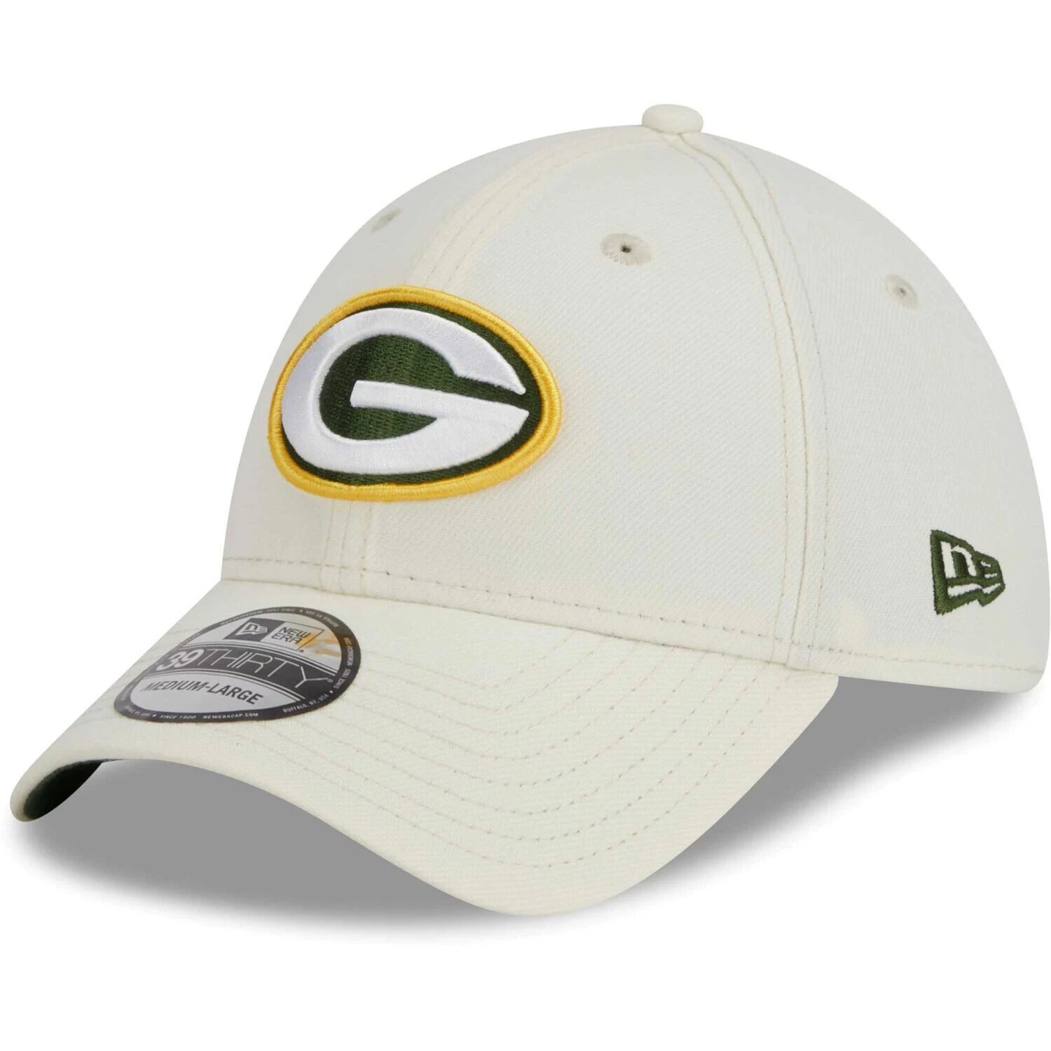 

Мужская кремовая кепка New Era Green Bay Packers Classic 39THIRTY Flex Hat