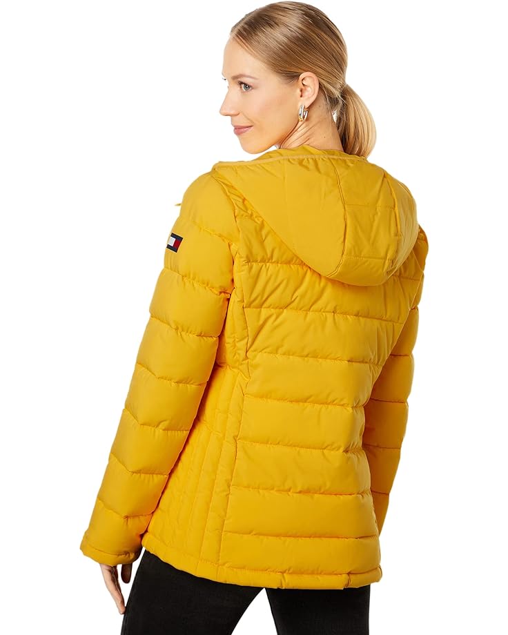 

Куртка Tommy Hilfiger Hooded Chevron Quilt Packable Jacket, цвет Banana