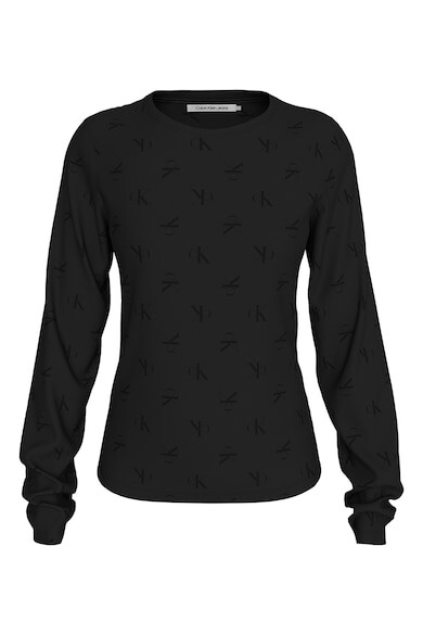 

Блузка из органического хлопка с монограммой CALVIN KLEIN JEANS, черный
