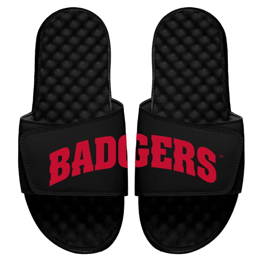 

Шлепанцы ISlide Wisconsin Badgers, черный