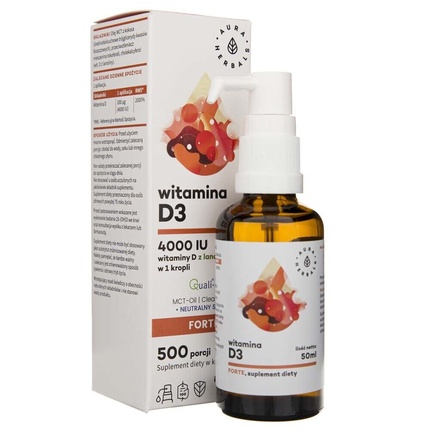 Витамин D3 4000 МЕ 50Мл, Aura Herbals aura herbals витамин d3 k2 форте 30мл