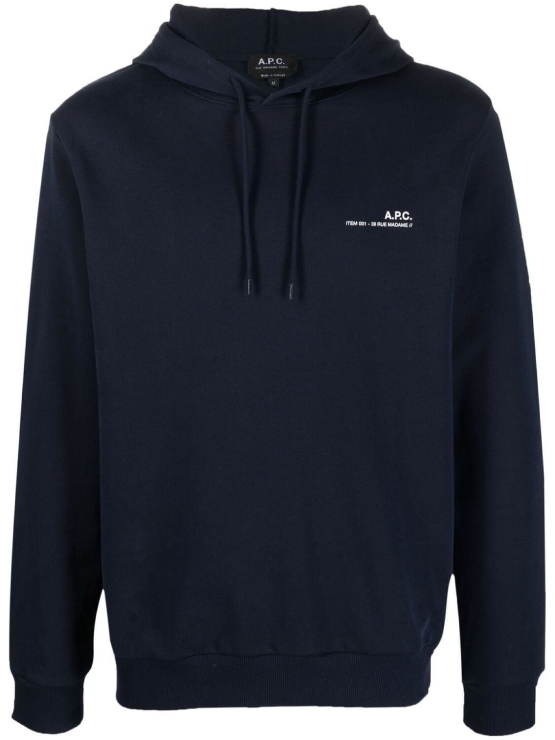 

A.P.C. худи Item с логотипом, синий
