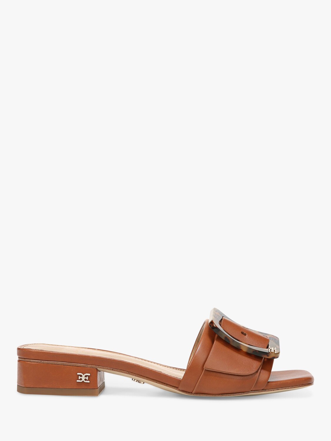 

Кожаные шлепанцы Sam Edelman Deacon, насыщенный коньячный цвет