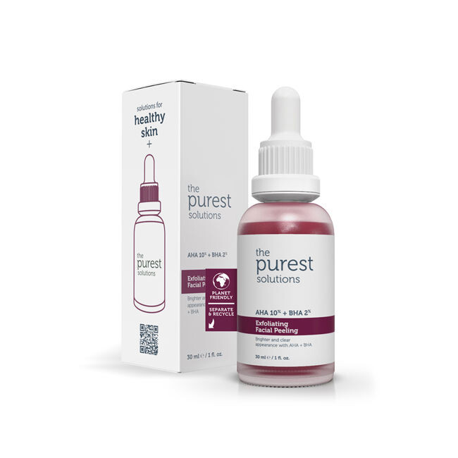 

Крем для лечения кожи лица Peeling facial exfoliante aha 10% + bha 2% The purest solutions, 30 мл