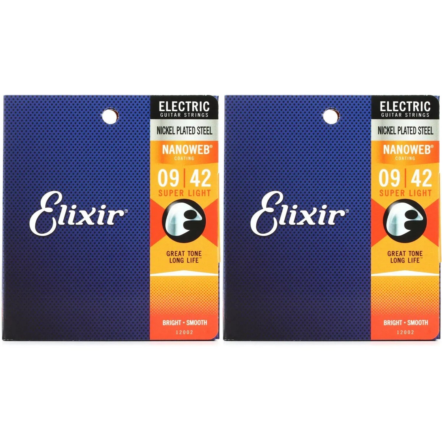 

Струны для электрогитары Elixir Strings 12002 Nanoweb — .009-.042 Super Light (2 шт.)