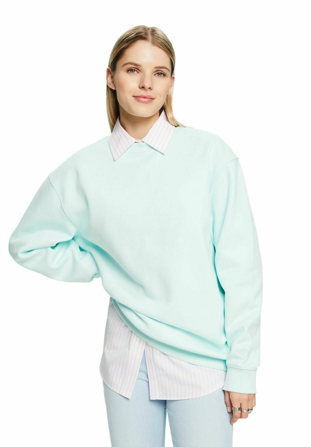 Толстовка Crew Neck Esprit, цвет light aqua green