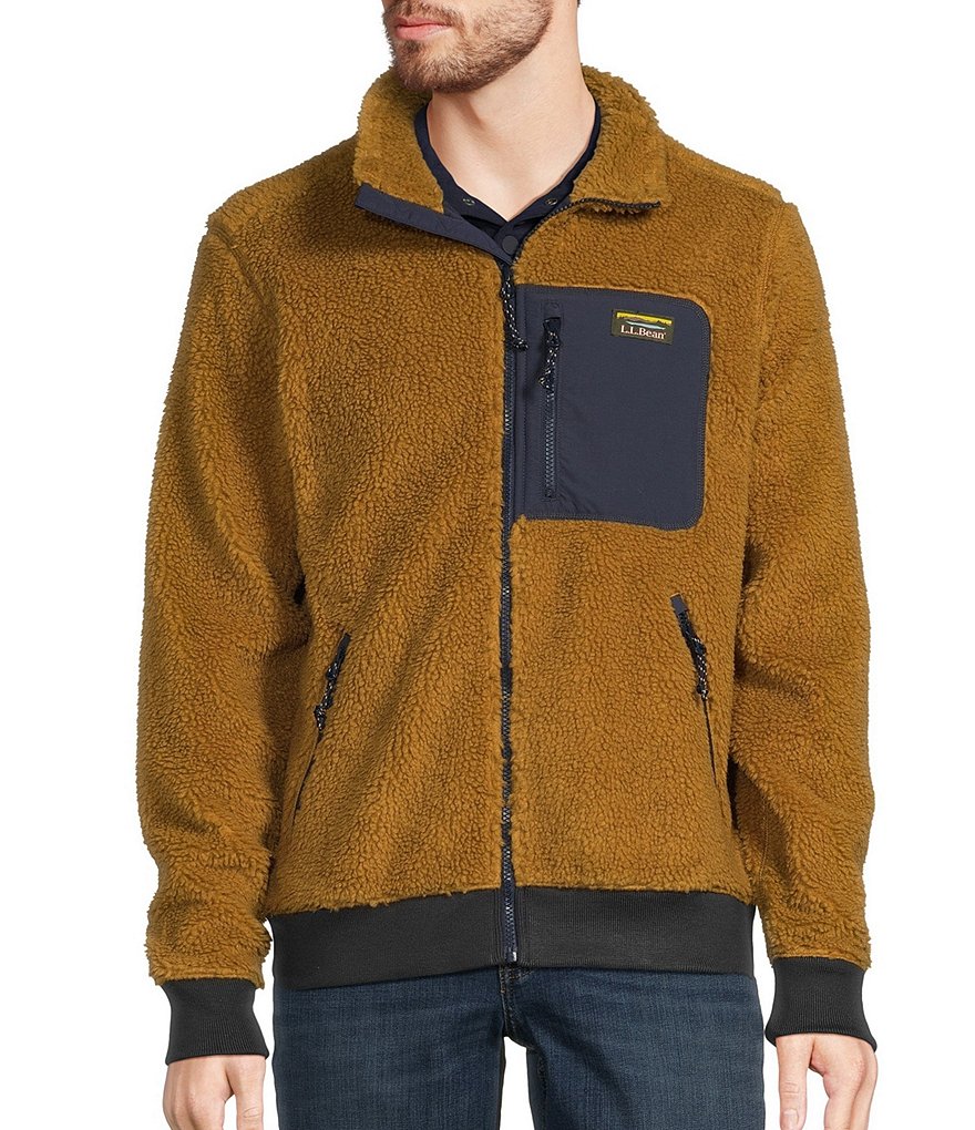 цена Флисовая куртка L.L.Bean из шерпа, золотой