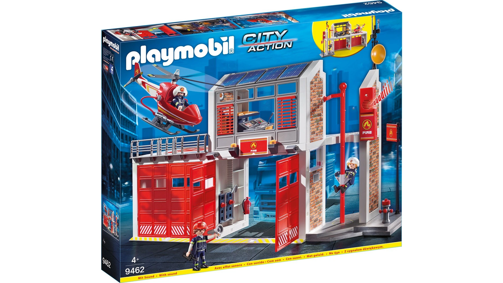 City action большая пожарная часть Playmobil playmobil city action 9464 пожарная служба пожарная машина 138 дет