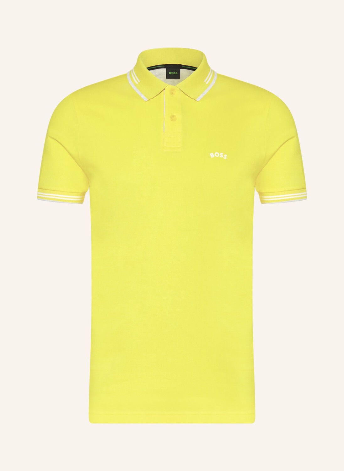 

Рубашка поло BOSS Jersey PAUL Slim Fit, желтый