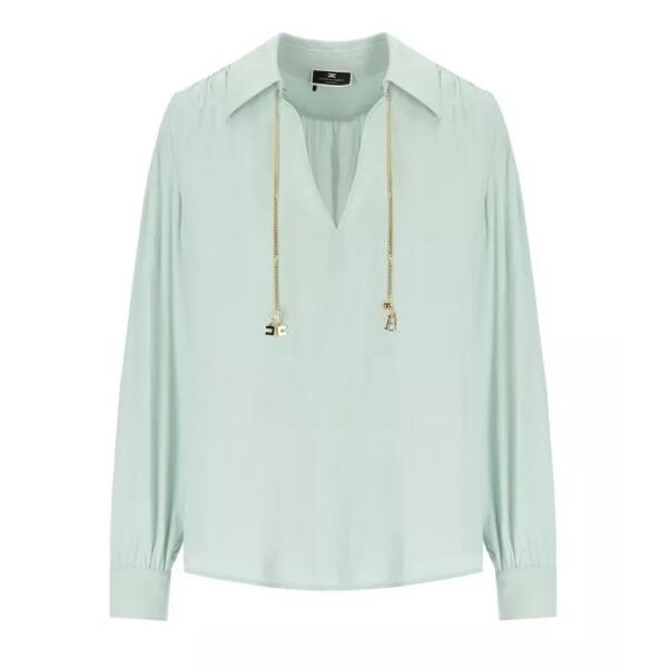 

Футболка acqua blouse Elisabetta Franchi, зеленый