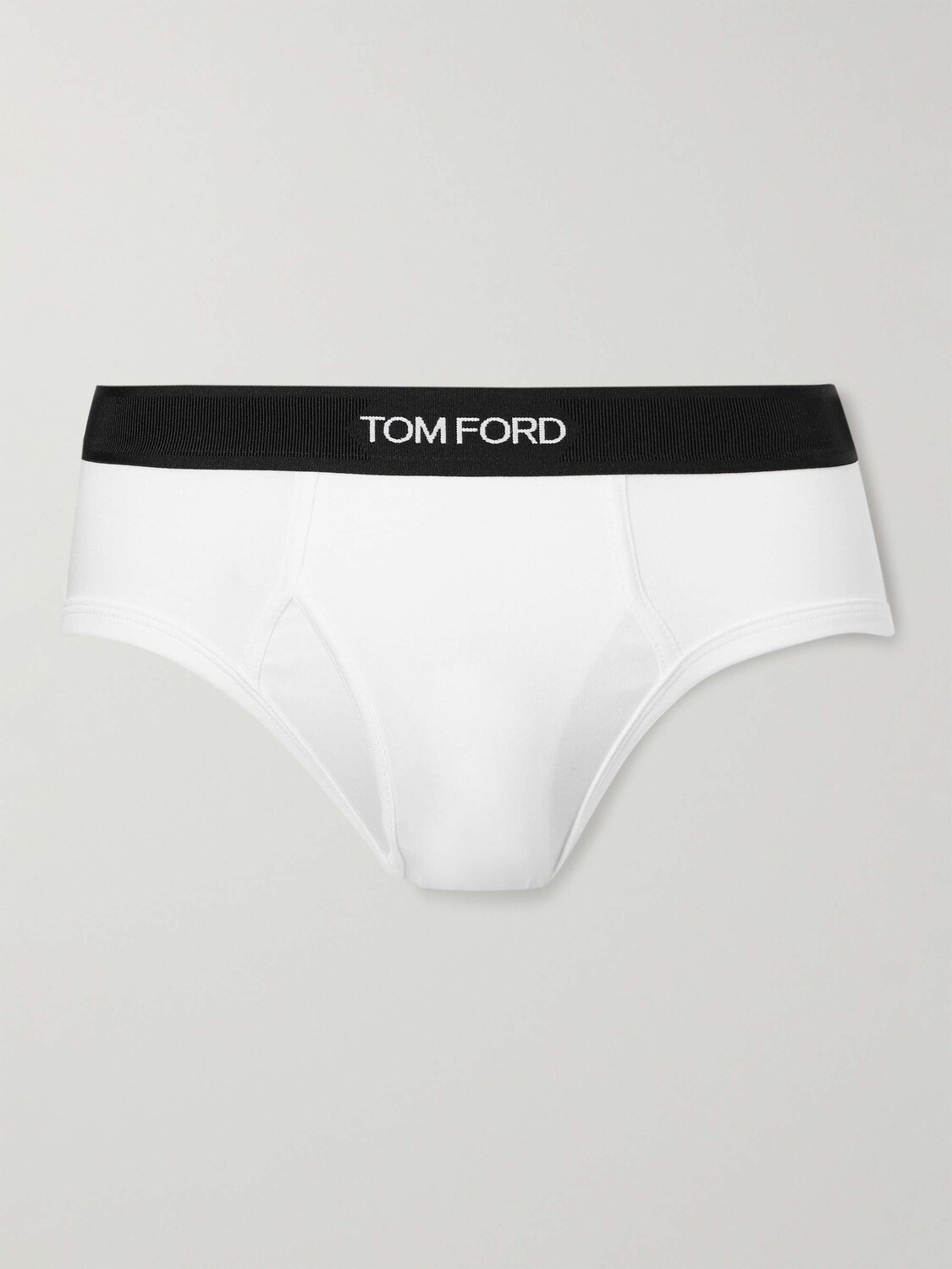 

Трусы из эластичного хлопка и смеси модала TOM FORD, белый