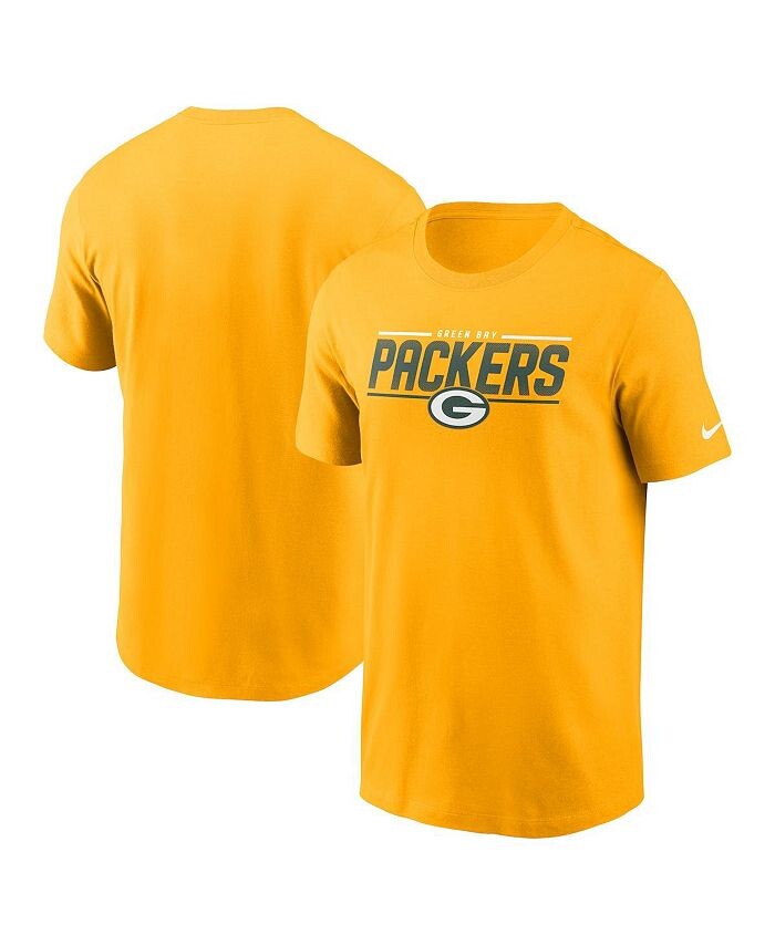 

Мужская золотая футболка Green Bay Packers Muscle Nike, золото