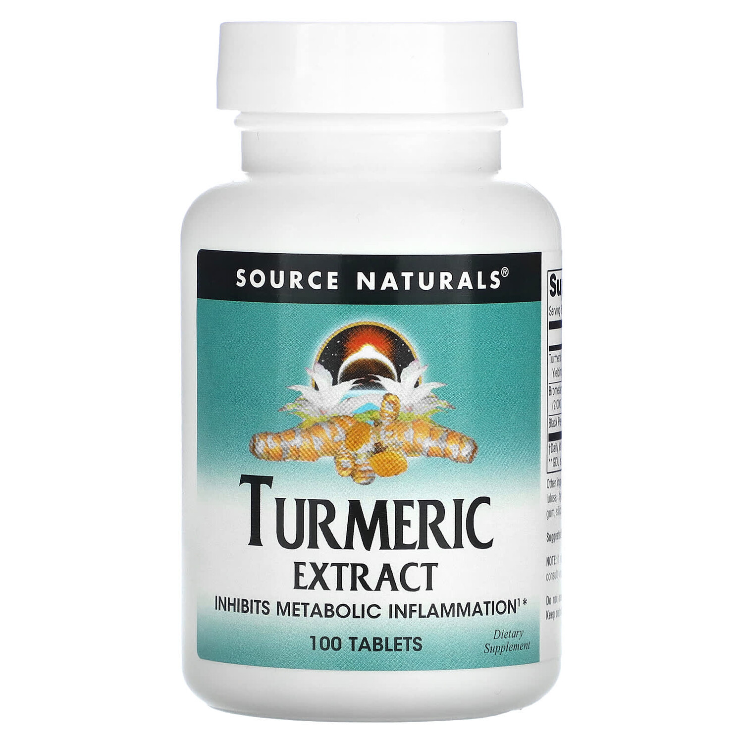 

Экстракт куркумы, 100 таблеток, Source Naturals
