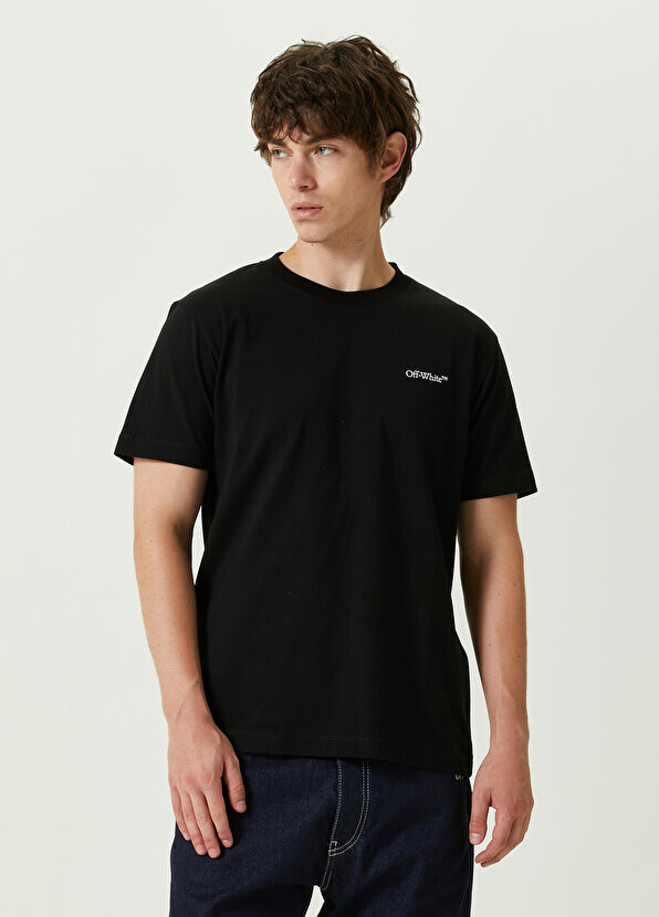 

Футболка с принтом «черная фигура» и логотипом Off-White