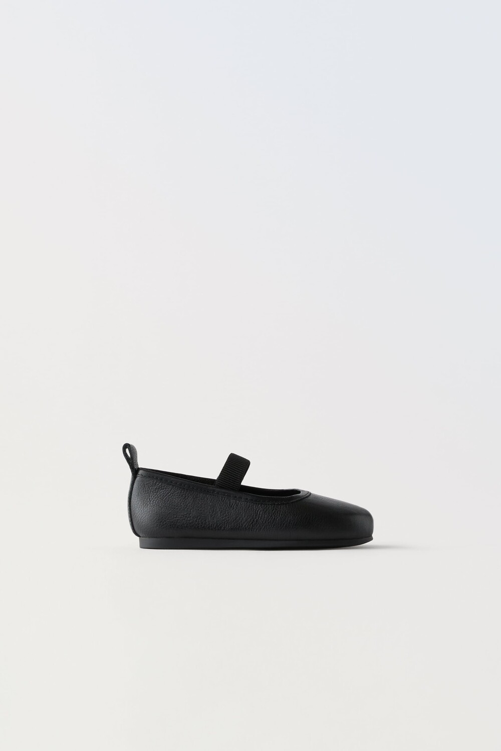

Кожаные балетки школьные Zara, черный