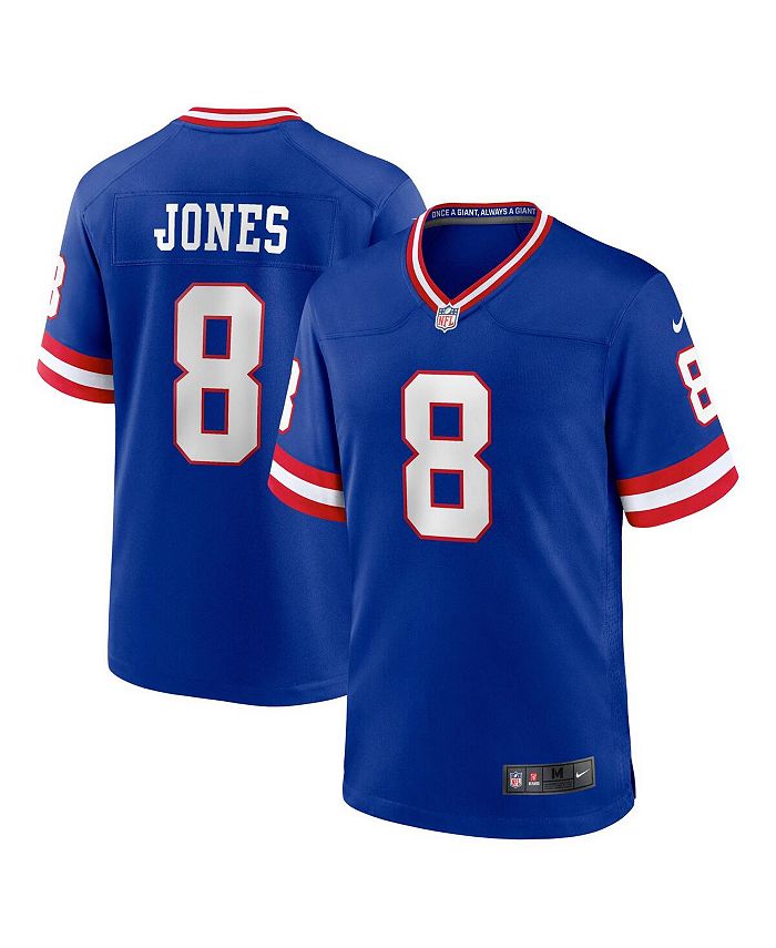 

Мужское классическое игровое джерси Daniel Jones Royal New York Giants Nike, синий