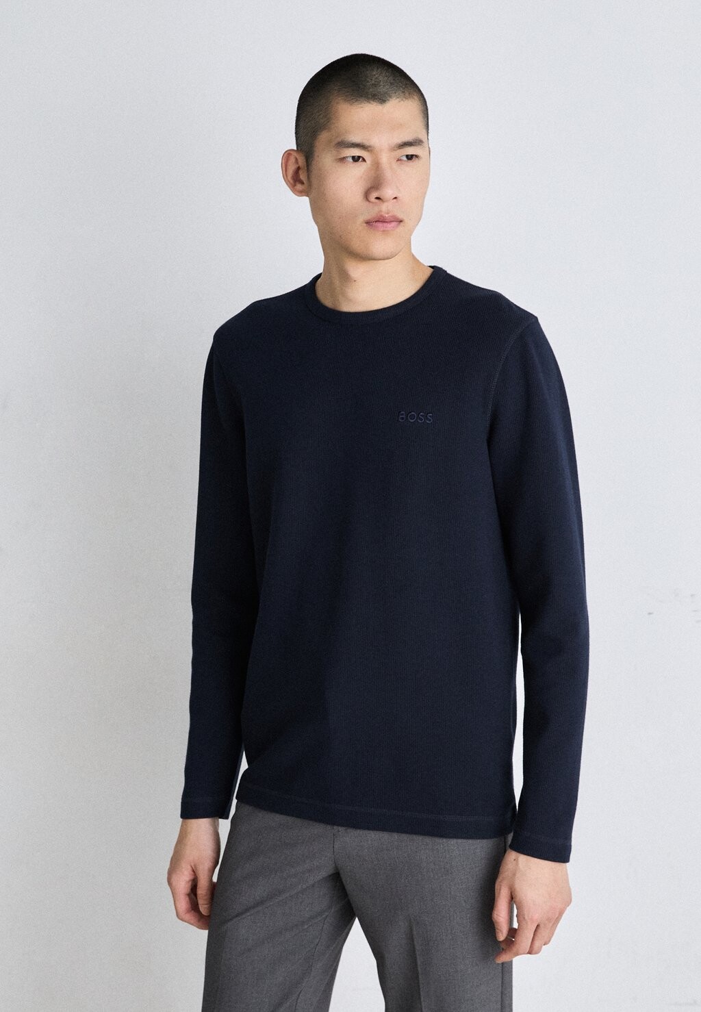 

Вязаный свитер TEMPESTO BOSS, цвет dark blue