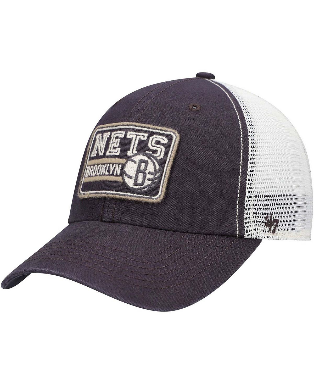Мужская темно-серая кепка Brooklyn Nets Off Ramp Trucker Snapback '47 Brand