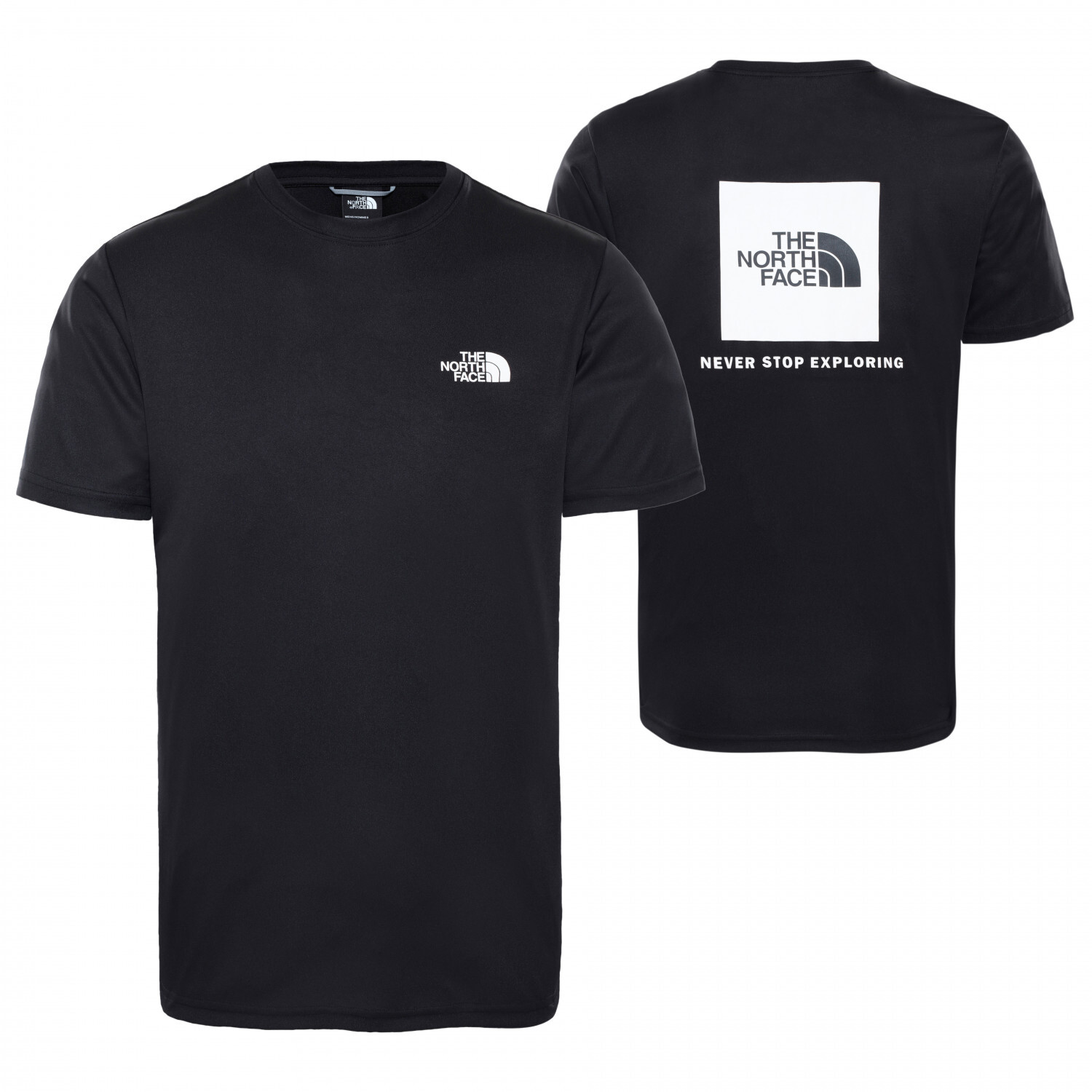 Функциональная рубашка The North Face Reaxion Red Box Tee, цвет TNF Black/TNF White