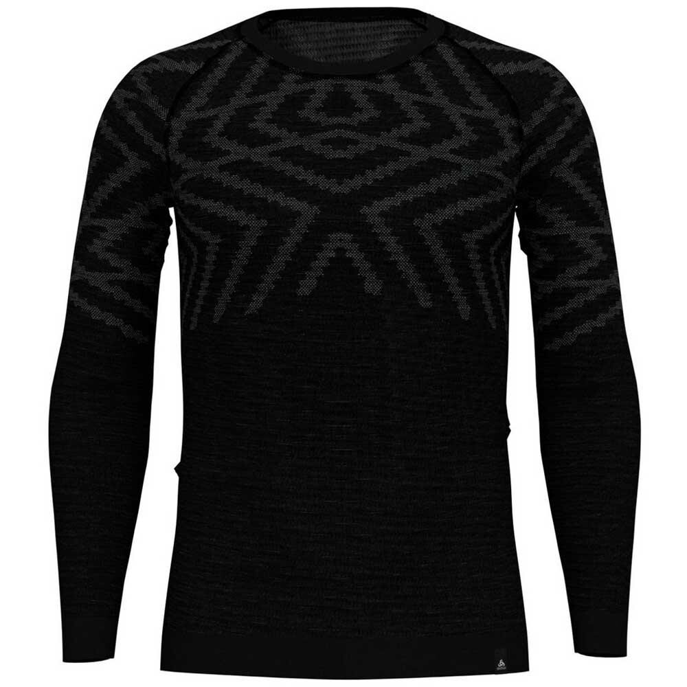 

Базовый слой с длинным рукавом Odlo Natural +Kinship Warm, черный