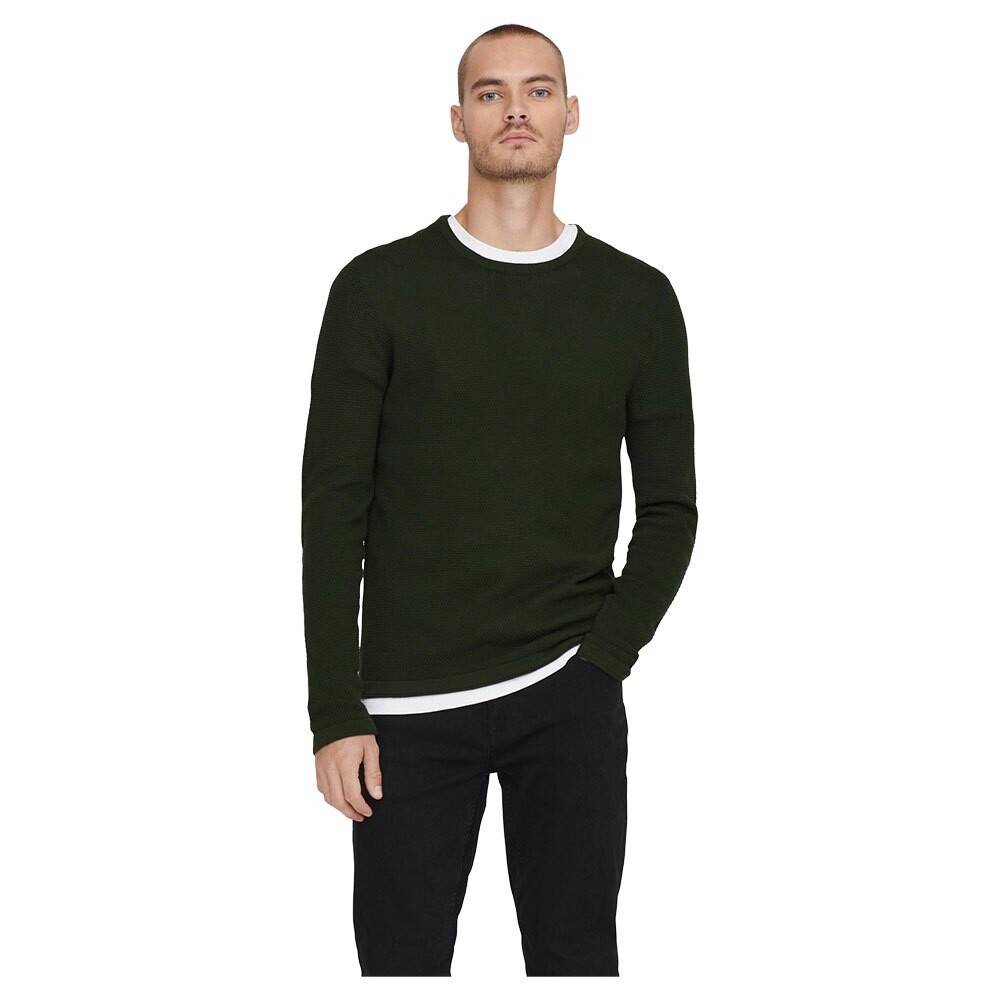 

Свитер Only & Sons Panter Life 12 Struc, зеленый