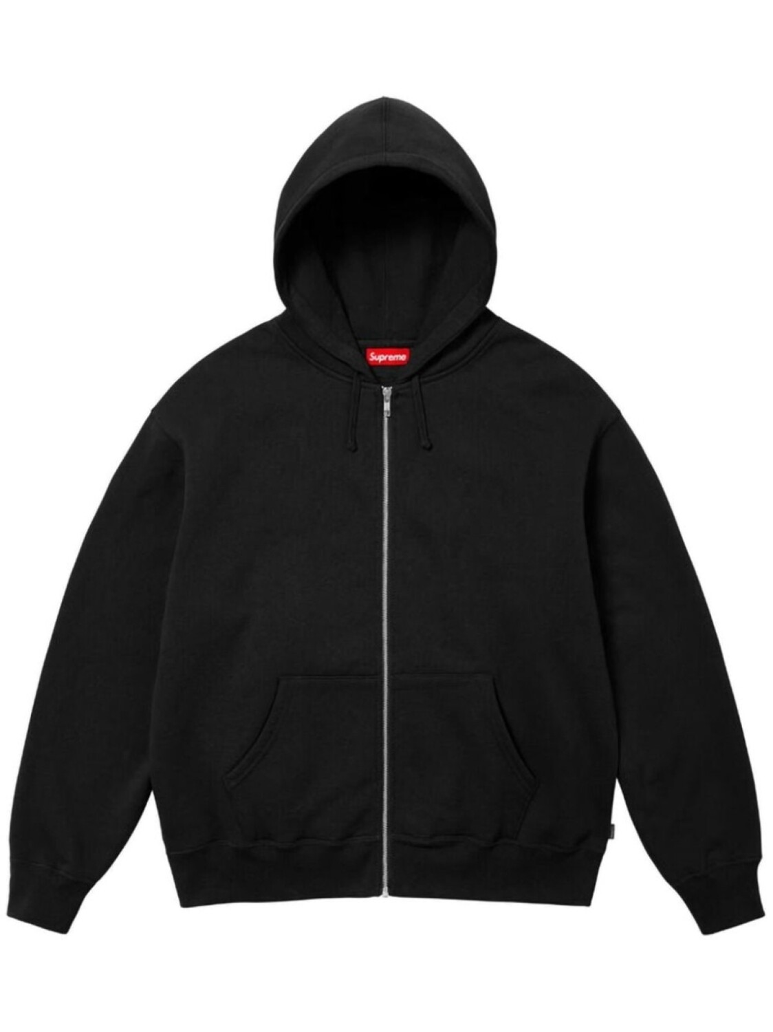 

Supreme худи Black на молнии из коллаборации с Thrasher, черный